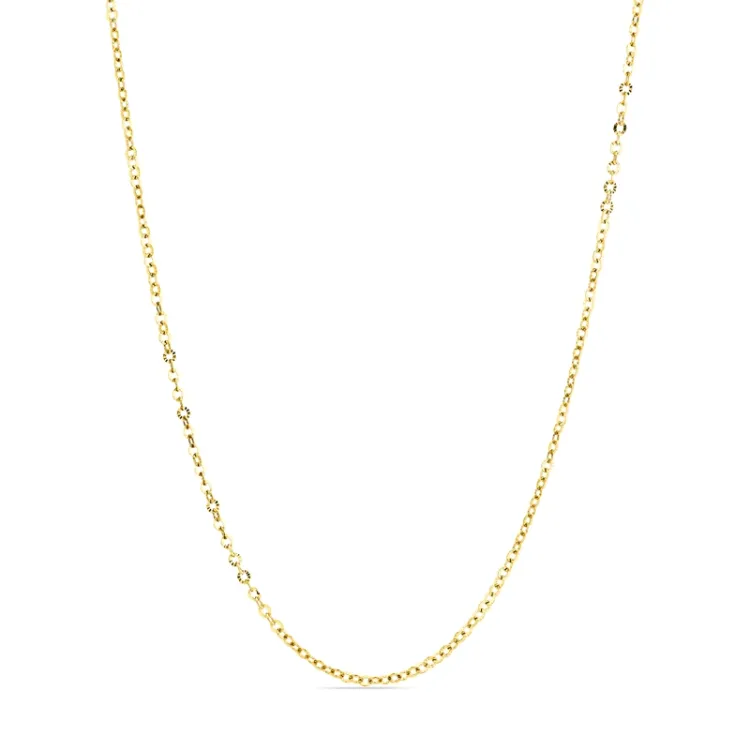 waterproof ketting in verguld staal  x 2,0 mm  - OCEANA