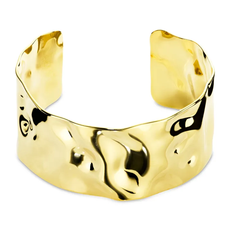 waterproof armband in verguld staal  x 30,50 mm  - OCEANA