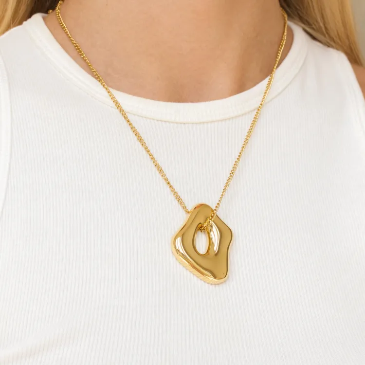 waterproof ketting in verguld staal - OCEANA