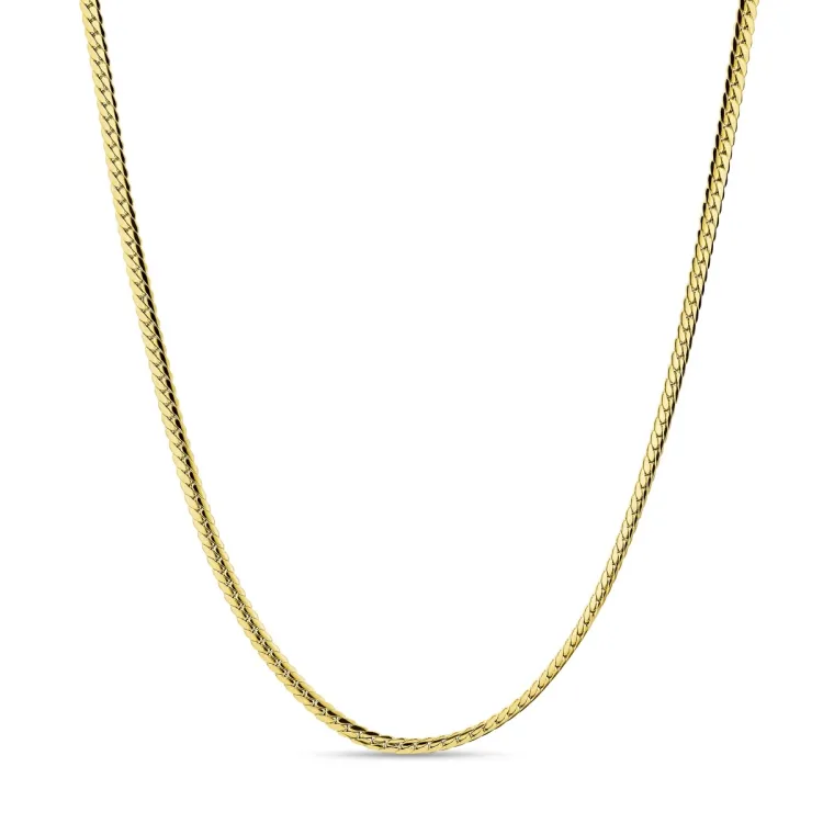 waterproof ketting in verguld staal  x 3 mm 