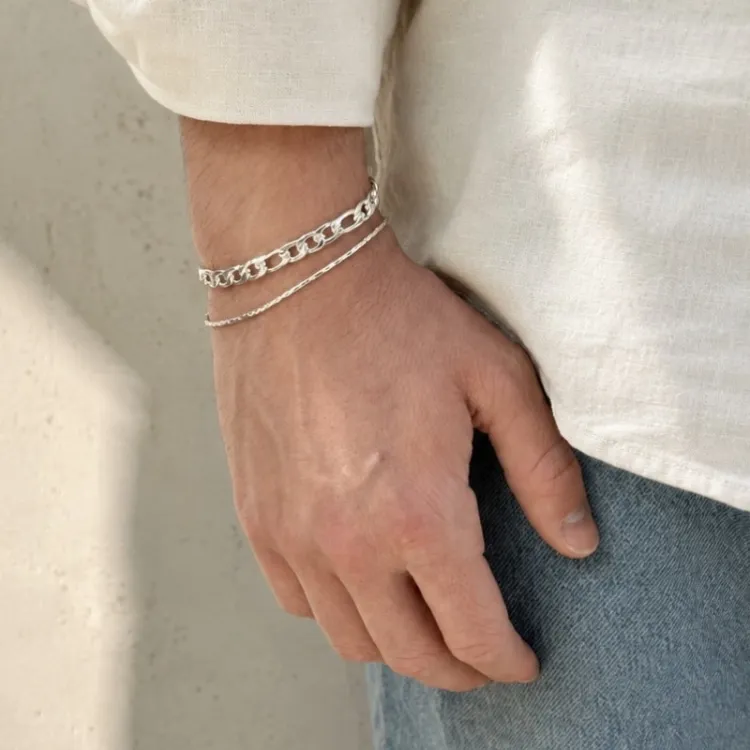 waterproof armband in staal  x 6,5 mm 