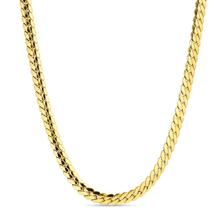 waterproof ketting in verguld staal  x 6,5 mm 