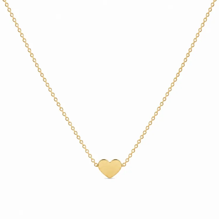 waterproof hart ketting in verguld staal - OCEANA