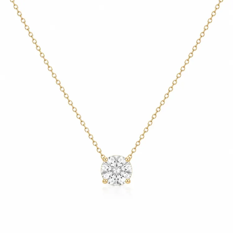 waterproof zirkoon ketting in verguld staal - OCEANA