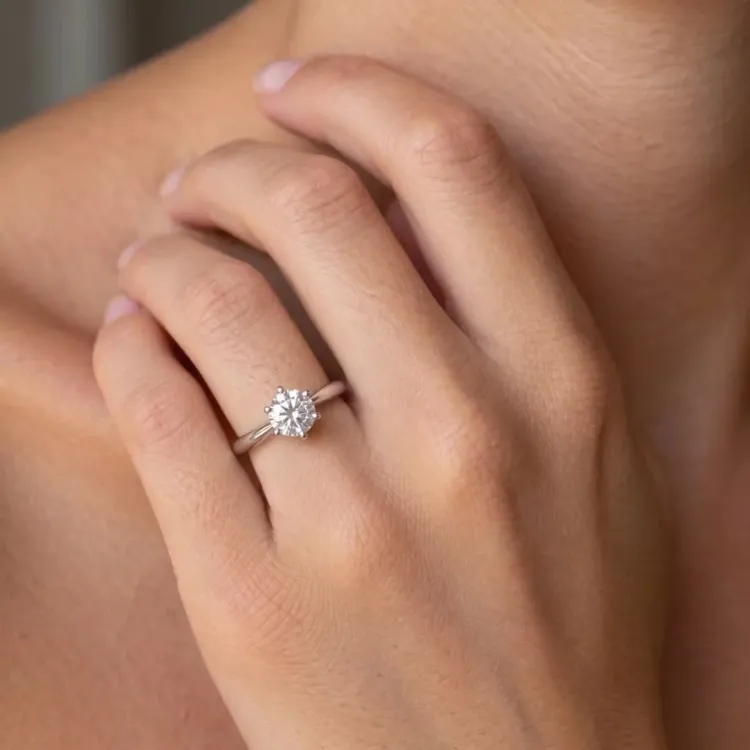 waterproof zirkoon ring met een fout in staal - OCEANA