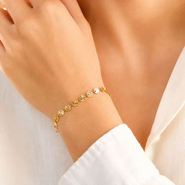 waterproof armband in verguld staal - OCEANA