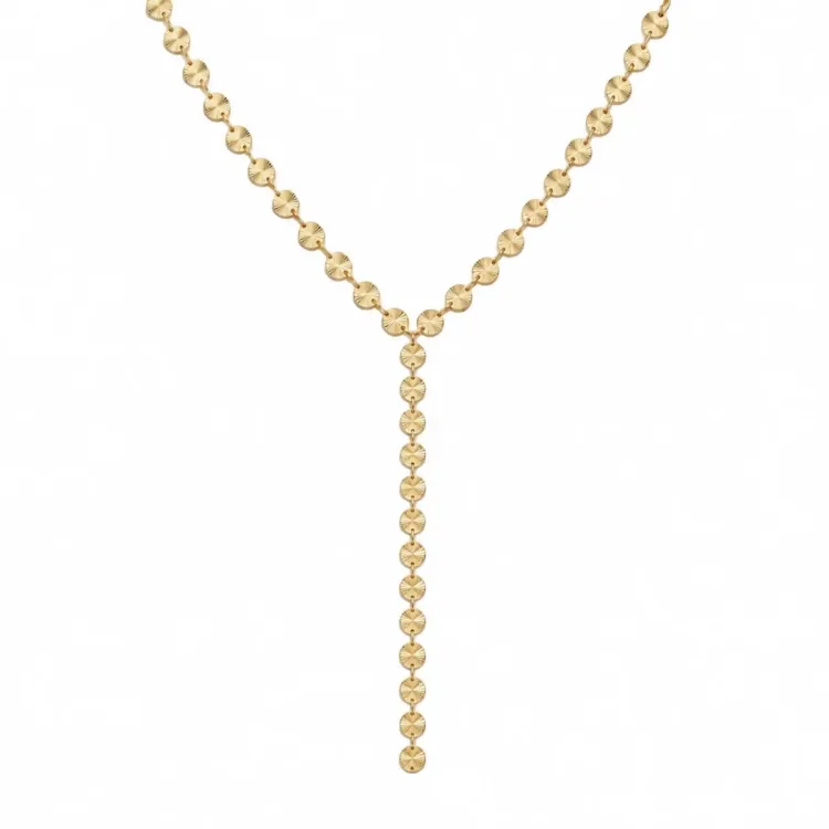 waterproof Y-ketting in verguld staal - OCEANA