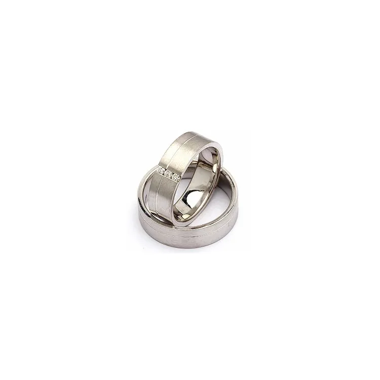 Trouwringen in zilver 0,09 ct