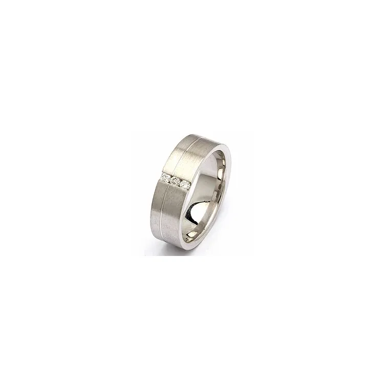 Trouwring in zilver 0,09 ct