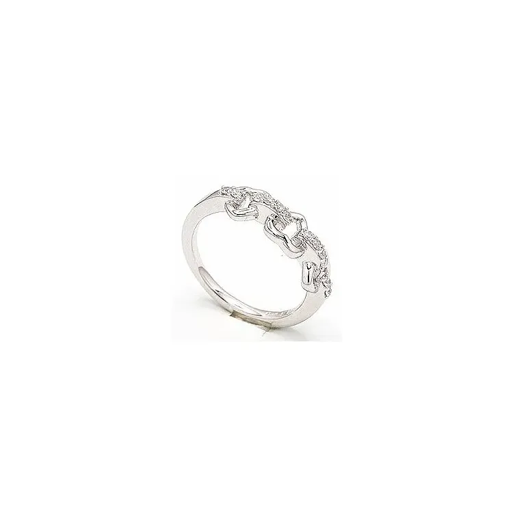 ring in gerodineerd zilver