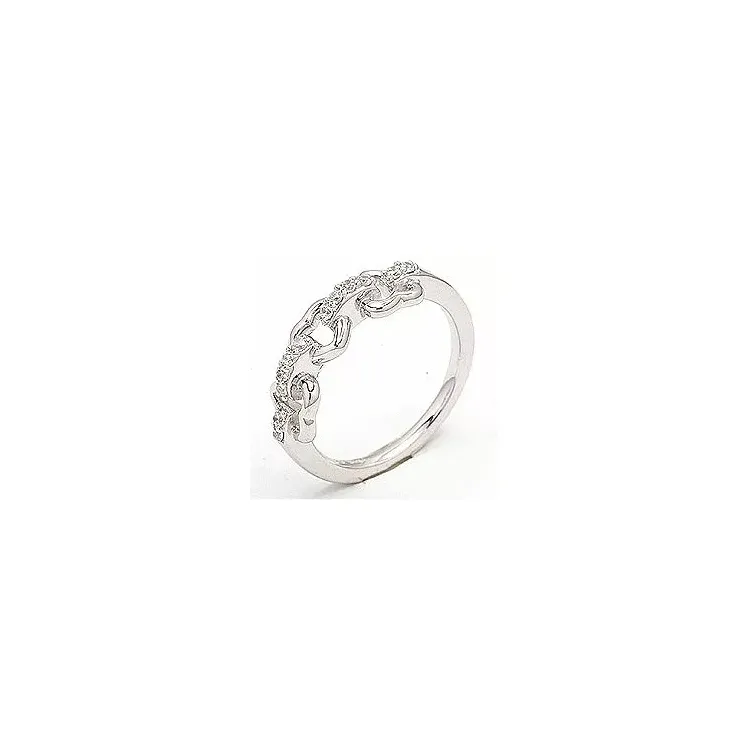 ring in gerodineerd zilver
