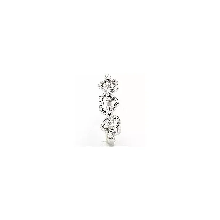 ring in gerodineerd zilver