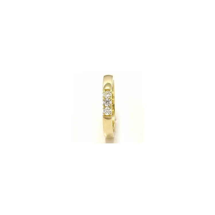 mémoire ring in 14 karaat goud 3 x 0,07 ct