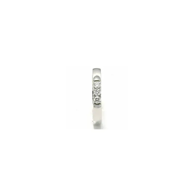 mémoire ring in 14 karaat witgoud 3 x 0,07 ct