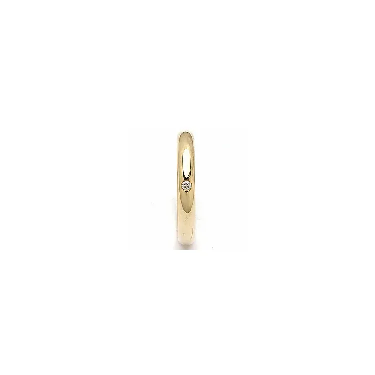 Trouwring in 14 karaat goud 0,025 ct