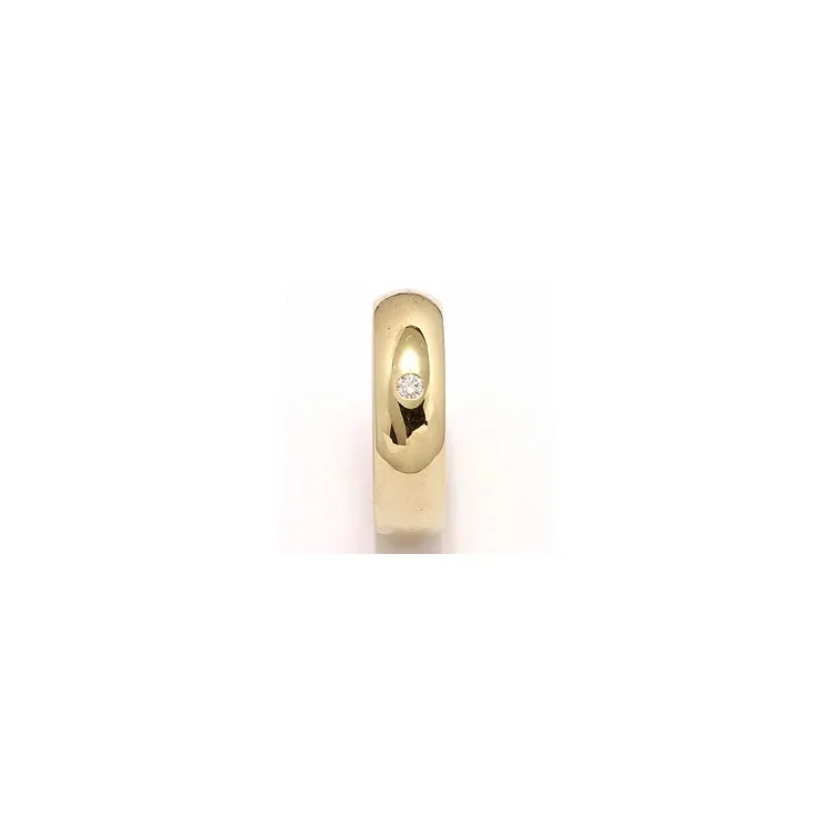 Trouwring in 14 karaat goud 0,05 ct
