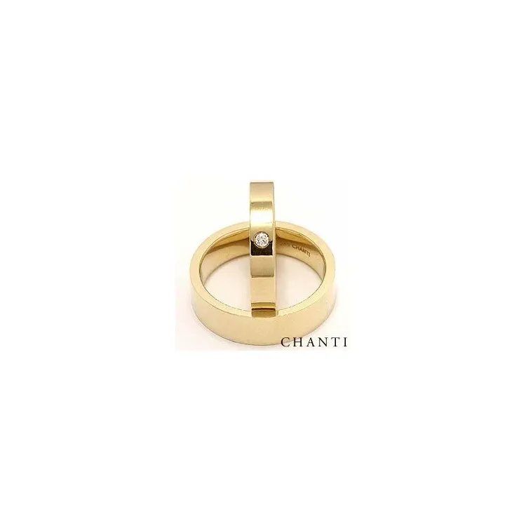 diamant trouwringen in 14 karaat goud 0,05 ct - set