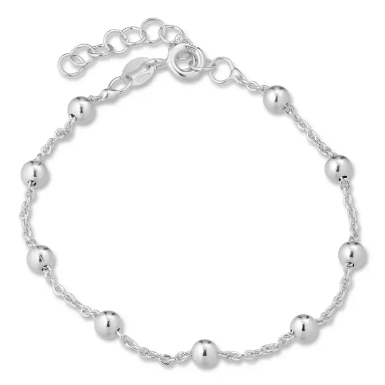 kogelarmband in zilver  x 4,0 mm 