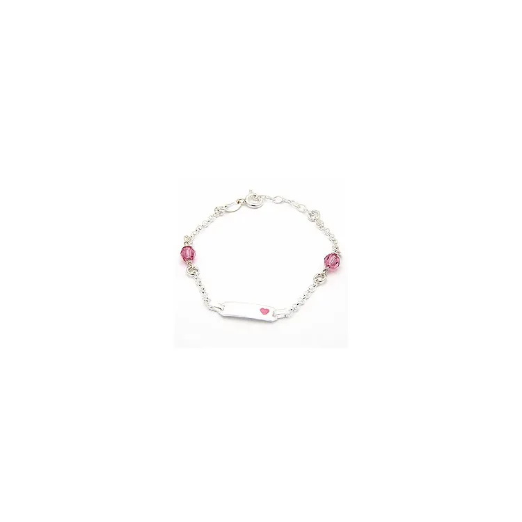 testsieraad roze ketting, kan variëren in zilver met hanger in zilver