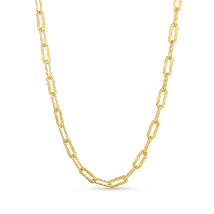 ankerketting in verguld sterlingzilver 40 cm x 4,0 mm