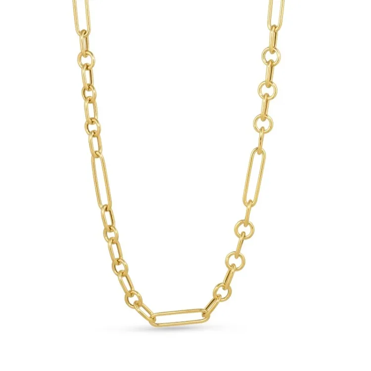 ketting in verguld sterlingzilver 45 cm x 5,0 mm