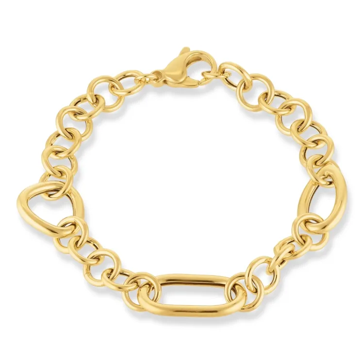 armband in verguld sterlingzilver 17, 18cm x 11,9 mm