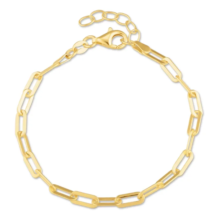 armband in verguld sterlingzilver  x 4,0 mm 