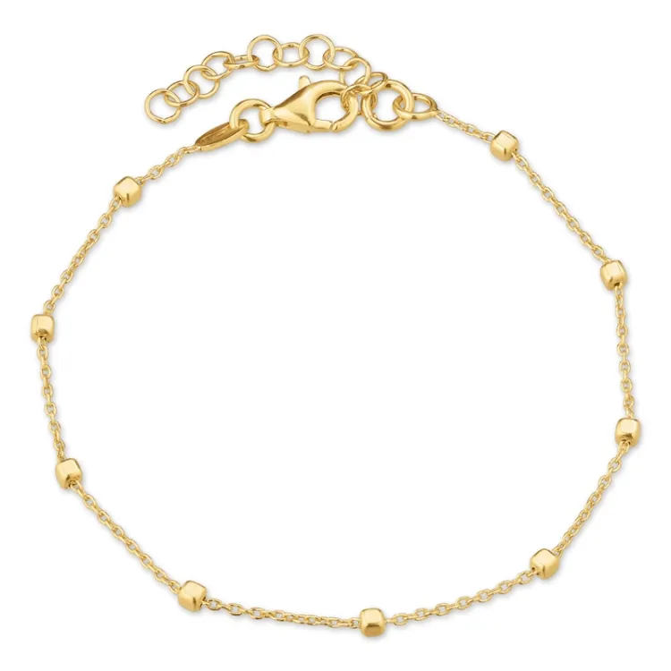 kogelarmband in verguld sterlingzilver  x 2,1 mm 