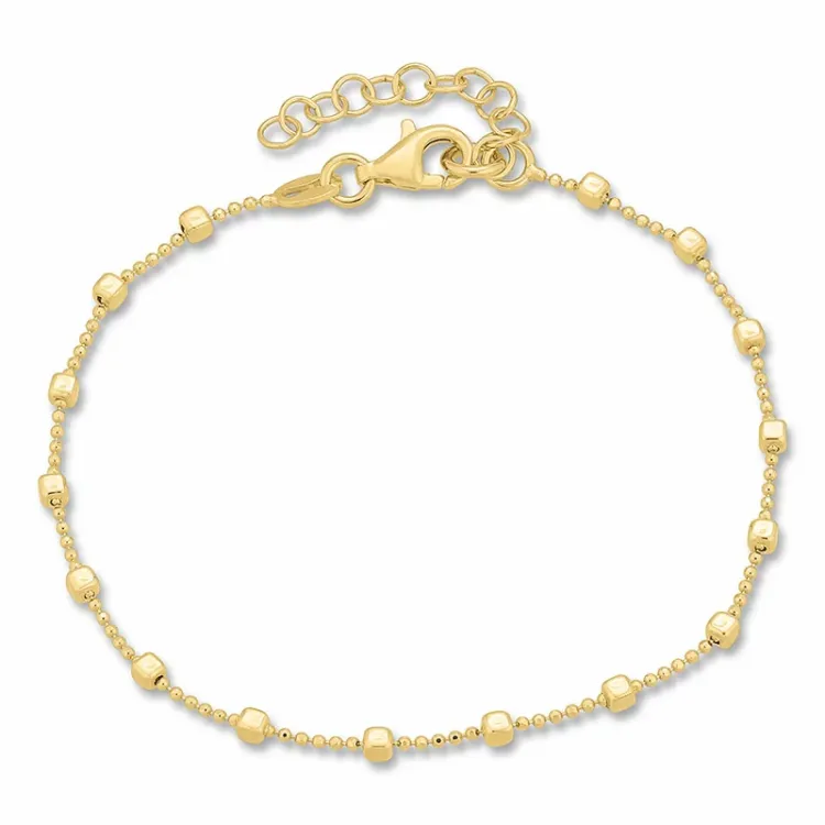 kogelarmband in verguld sterlingzilver  x 2,1 mm 