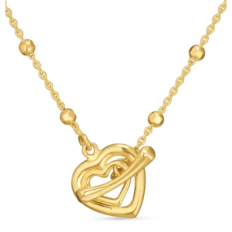 ketting in verguld sterlingzilver met hanger in verguld sterlingzilver