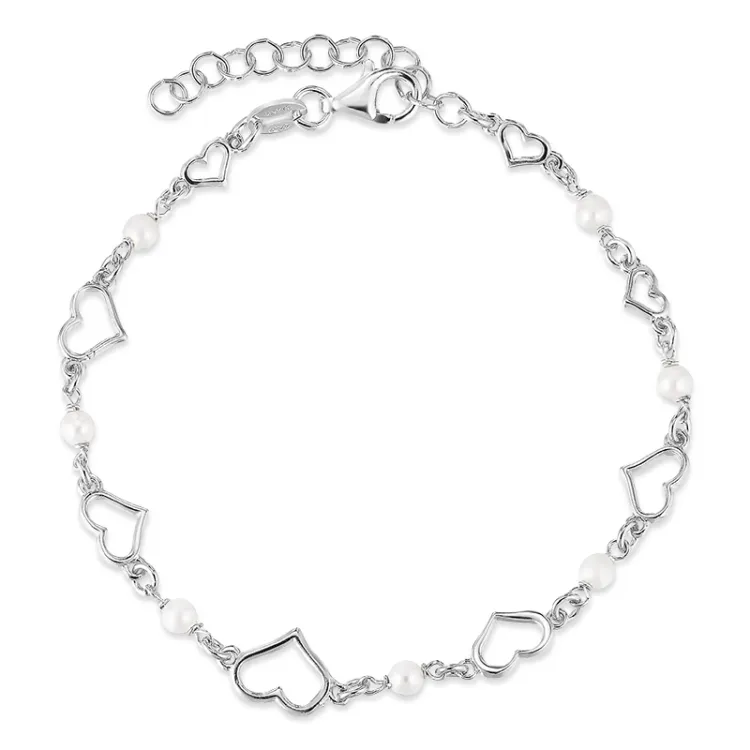 hart armband in zilver