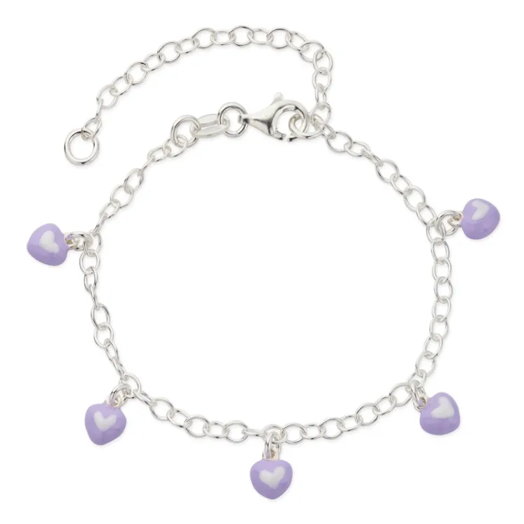 hart kinder armband in zilver - Little Ones