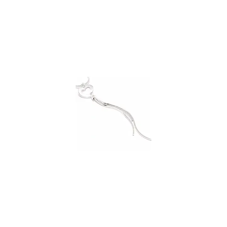 hart hanger met ketting in zilver