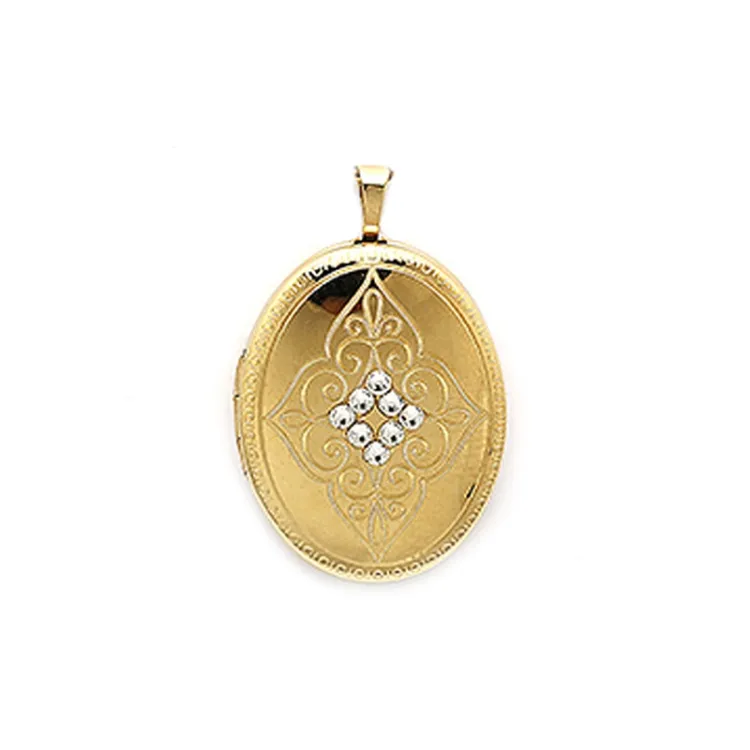 20 x 25 mm medaillon in verguld sterlingzilver