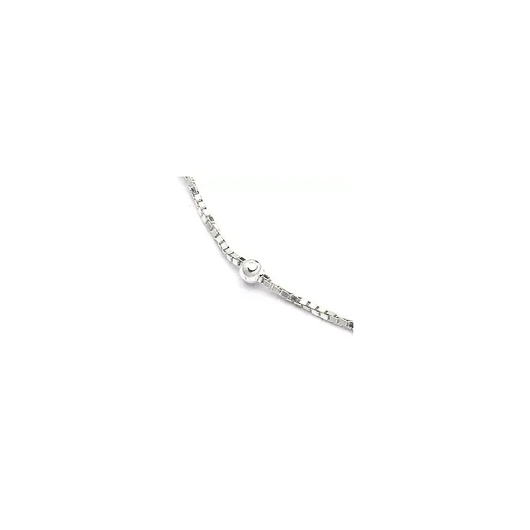 Enkelbandje in zilver  x 1,0 mm