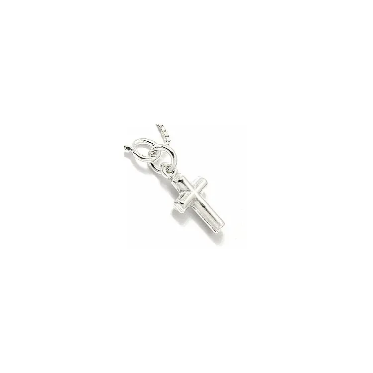 Kruis enkelbandje in zilver