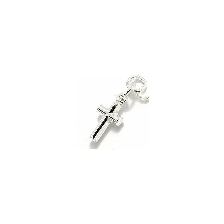Kruis enkelbandje in zilver