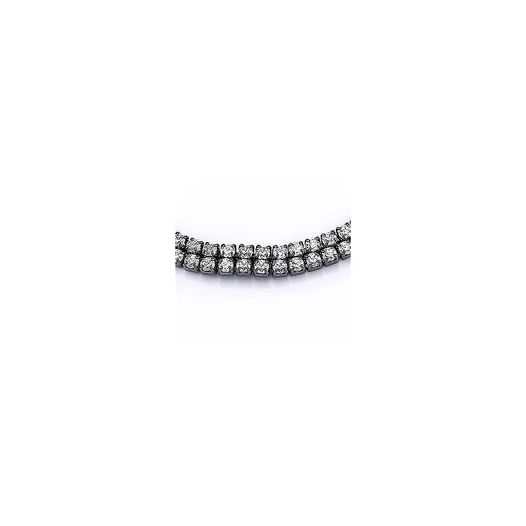 Armband in zwart gerhodineerd zilver