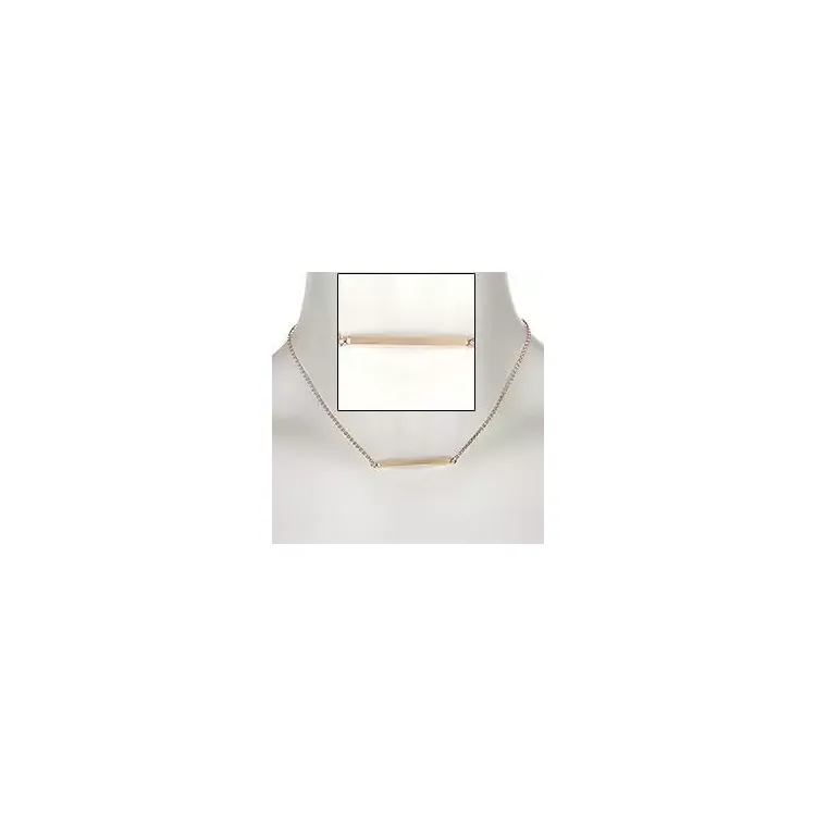 Ketting in zilver met een roze coating