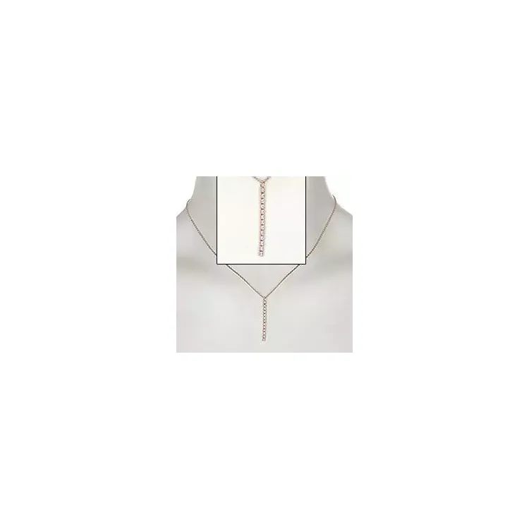 Ketting in zilver met een roze coating