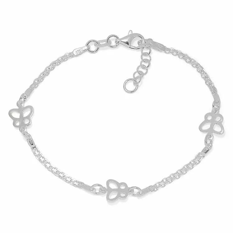 vlinder armband in zilver