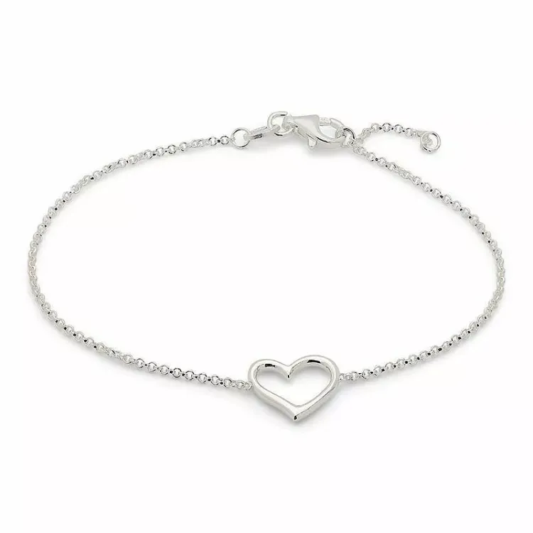 hart armband in zilver
