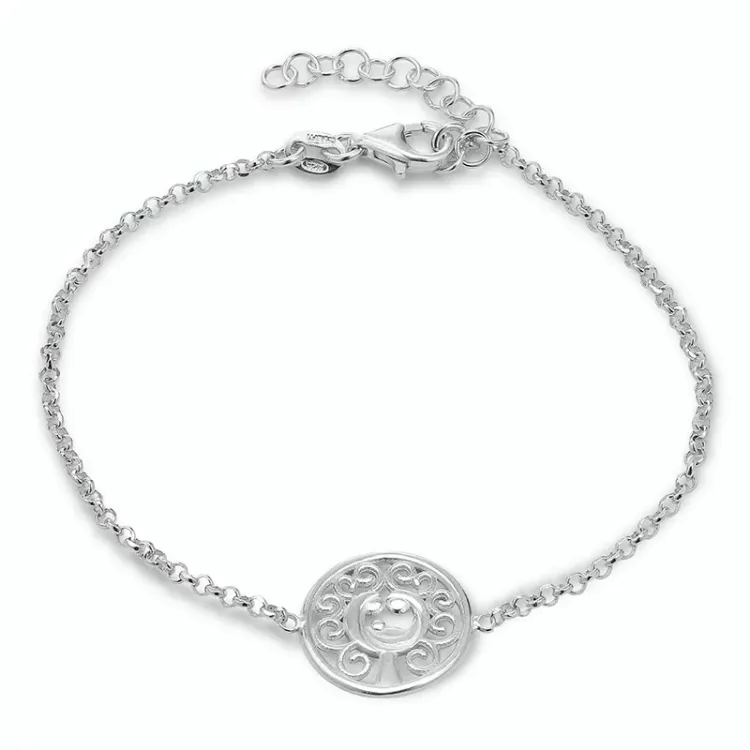 boom van het leven armband in zilver met hanger in zilver