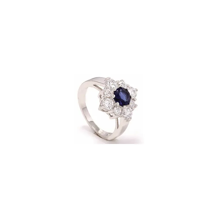 Vierkant ring in zilver