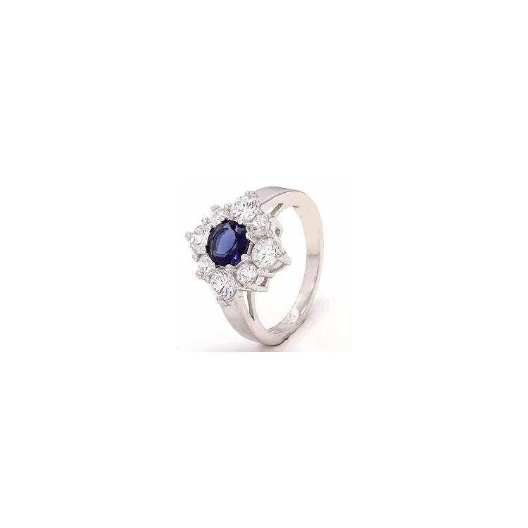 Vierkant ring in zilver