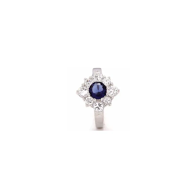 Vierkant ring in zilver