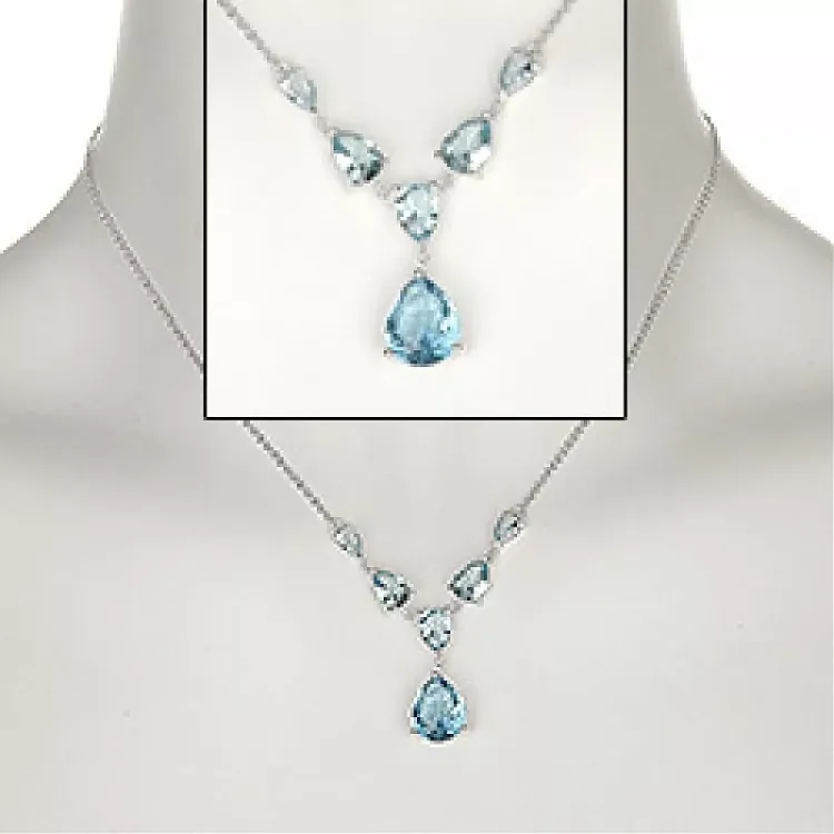 druppel ankerketting in zilver met hanger in zilver