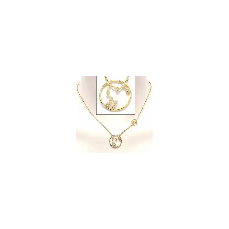 de vissen sterrenbeeld ketting met hanger in verguld sterlingzilver met de vissen in verguld sterlingzilver