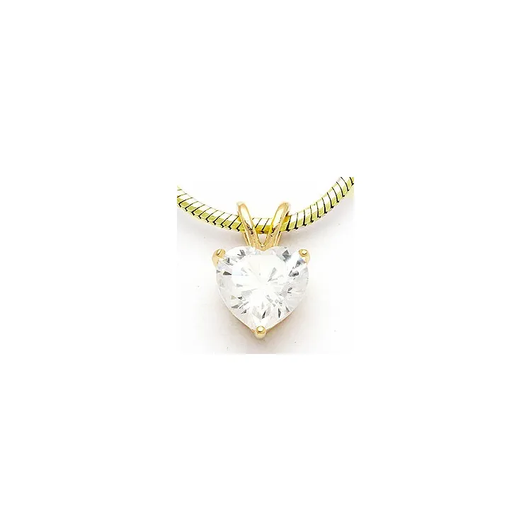 Hart hanger in verguld sterlingzilver