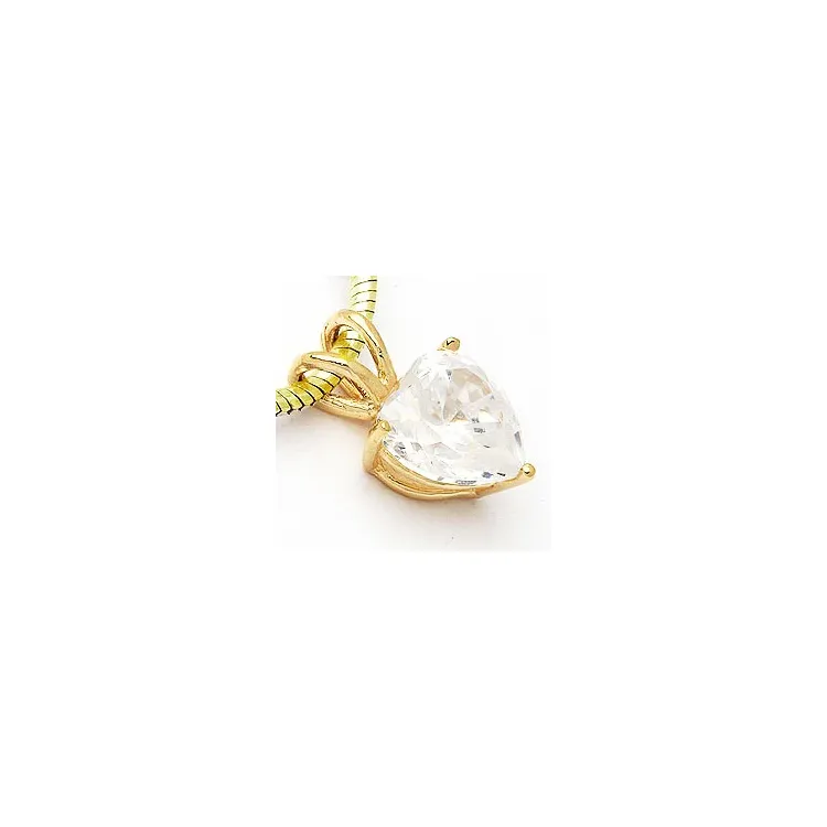Hart hanger in verguld sterlingzilver